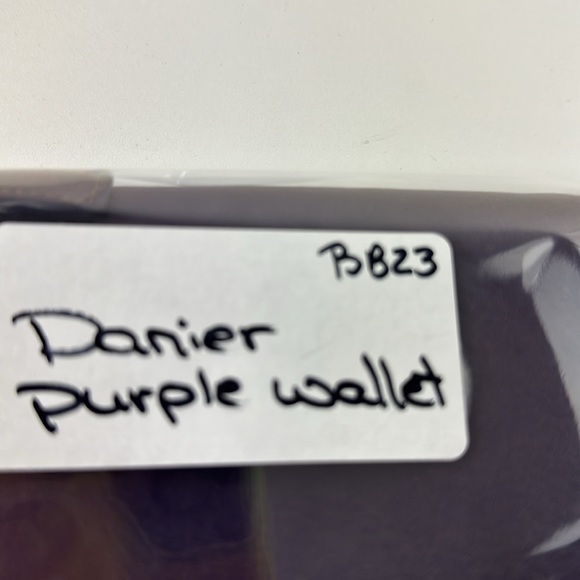 Danier Purple Leather Wallet - Picture 11 of 11